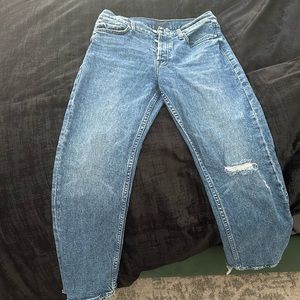 Mother tomcat jeans worn one time.